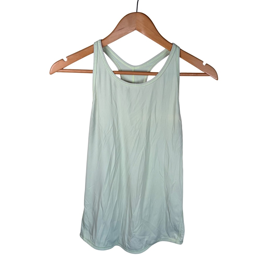 Lululemon Ebb to Street Tank Women 8 Sea Mist‎ Ribbed Racerback Yoga Active